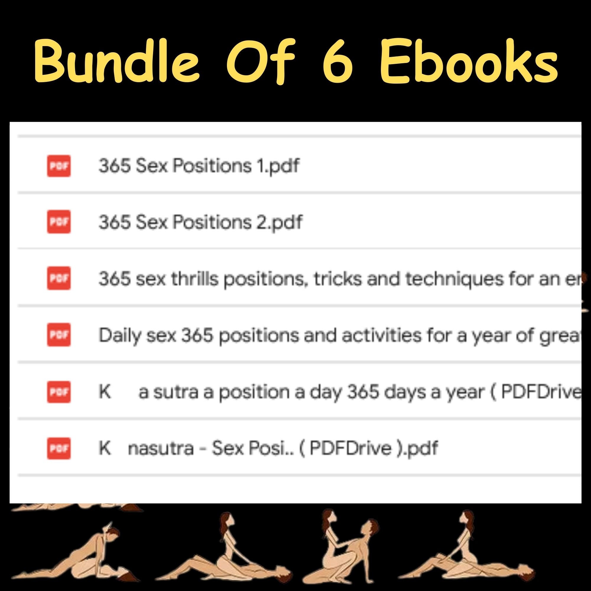 Sex Position 1000 Sex Positions Bundle of 6 E-books Enjoy New Position  Every Day - Etsy Sweden