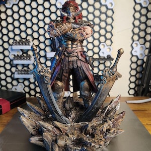 Consort Radahn with Miquella Figure 3d printed