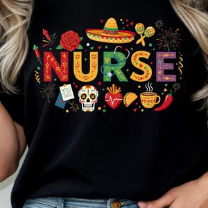 Cinco De Mayo verpleegkundige PNG Fiesta Party shirt digitale download grappige Mexicaanse partij Tee verpleegster leven sublimatie ontwerp schattige cactus sombrero.