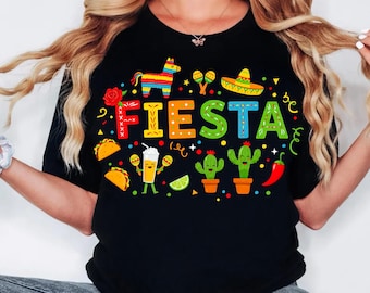 Fiesta Shirt PNG: Cinco de Mayo Party Clipart (Digital Download)