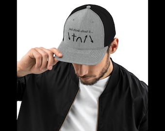 Gorra cristiana bordada con símbolos del Evangelio: Él vino y murió