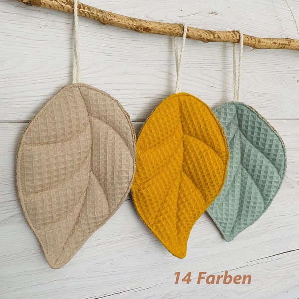 Peeling-Schwamm, Schrubb schwamm aus Waffel Piqué und Jute ZERO WASTE