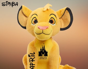 Personalized Disney Simba Plush Birthday Gift Birth Announcement Kids Gift Graduation Gift Etsy UK
