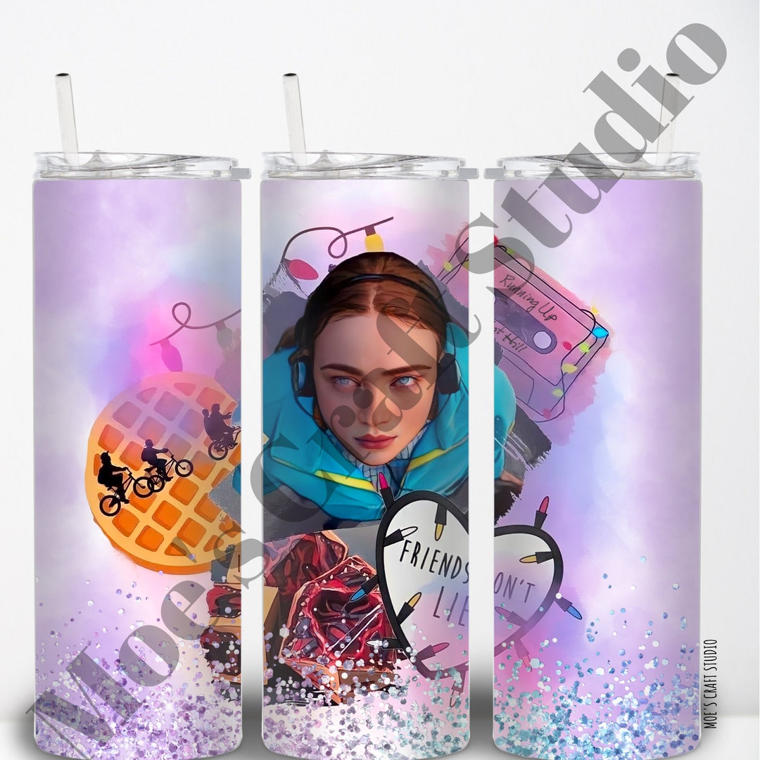 Stranger Things Max Floating With Headphones Sublimation Tumbler Etsy