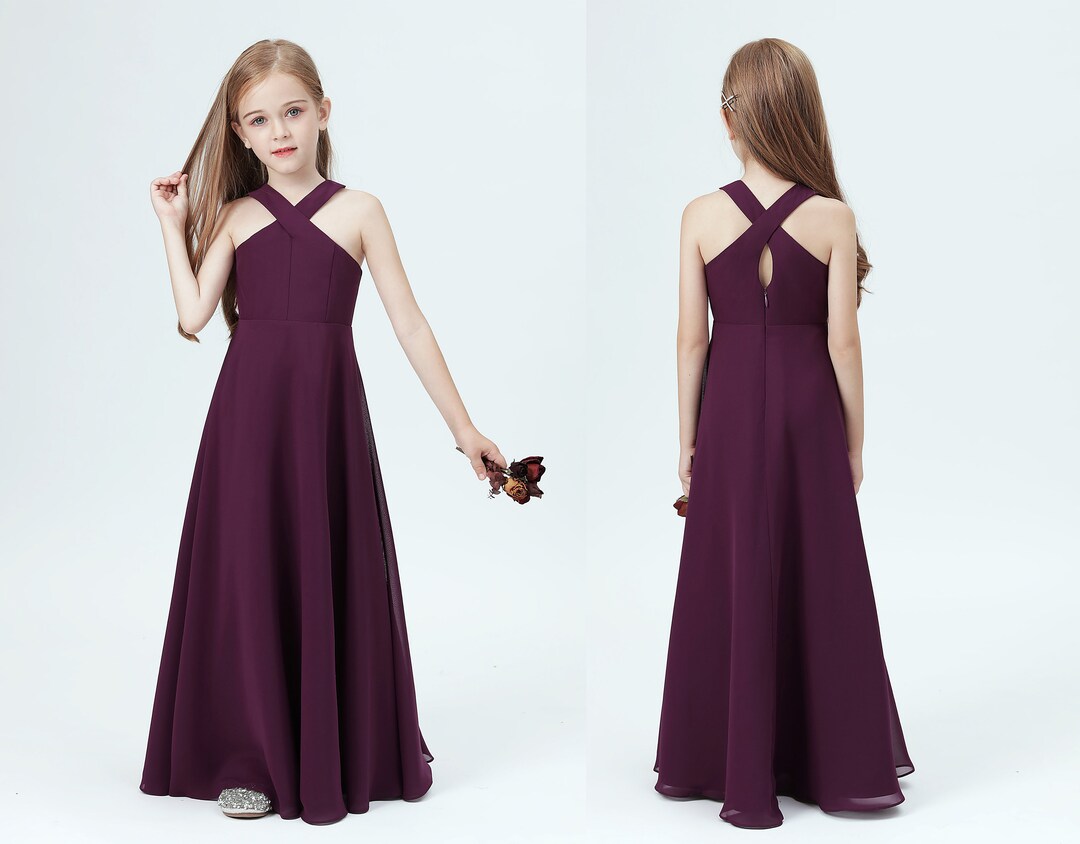 Chiffon Junior Bridesmaid Dresses Girls Bridesmaid Dresses for Wedding