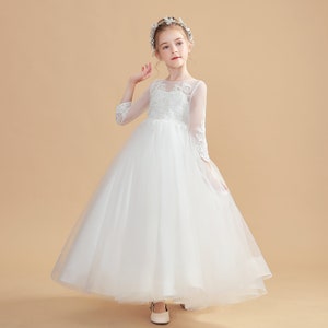 Flower Girl Dress,children's First Communion Dress,princess Ball Gown ...