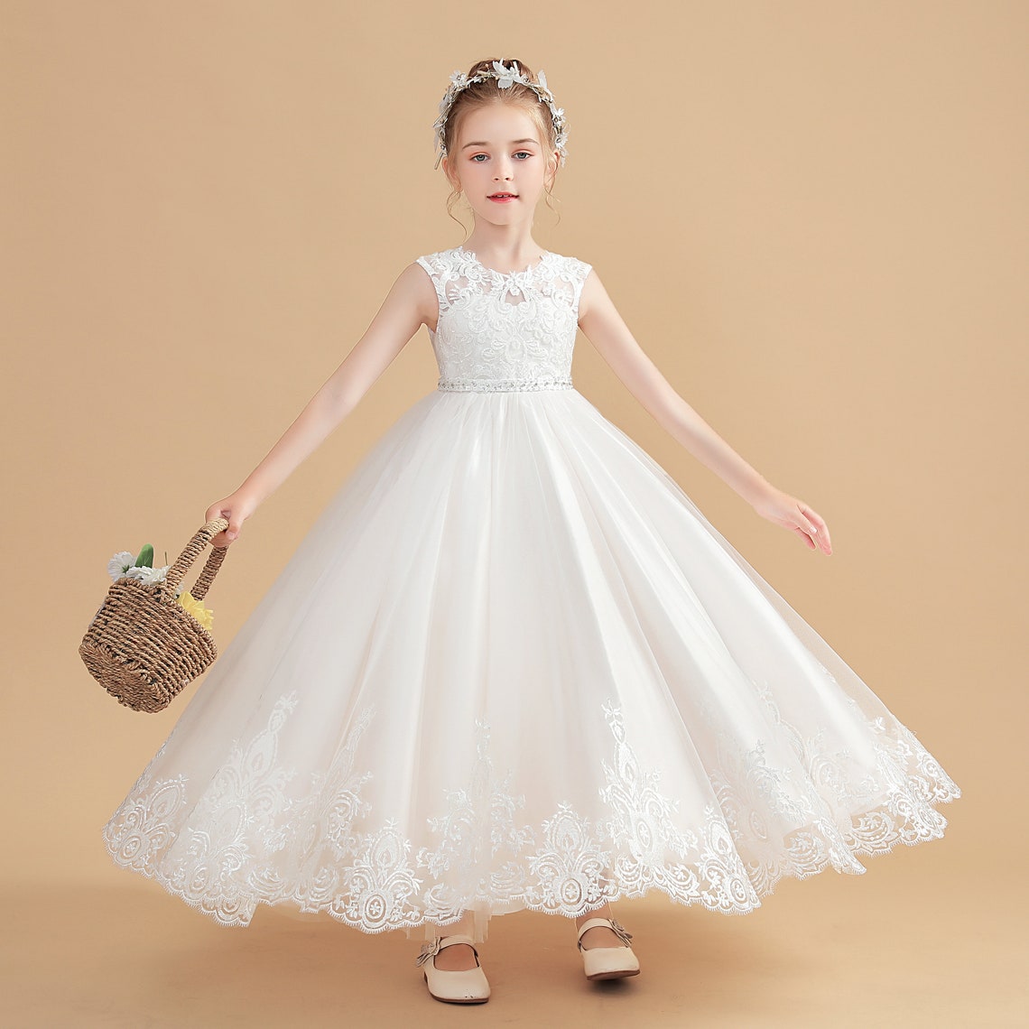 Flower Girl Dresschildren's First Communion Dress - Etsy