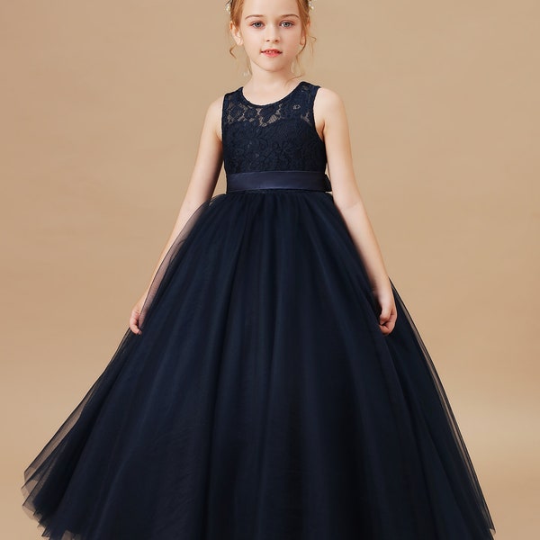 girls stevie dress - navy buttercup floral main image 0