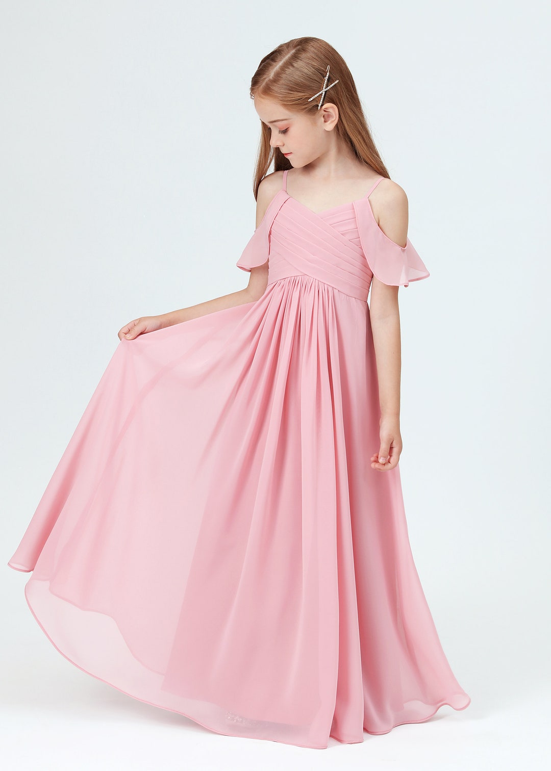 Blush Junior Bridesmaid Dresses,girls Lace Bridesmaid Dresses for ...