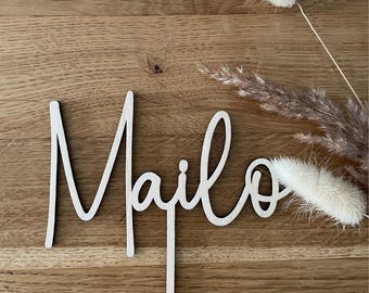 Topper per torta personalizzato con nome, decorazione per torta di compleanno, topper per torta personalizzato, topper per torta con nome, decorazione per torta, torta nuziale