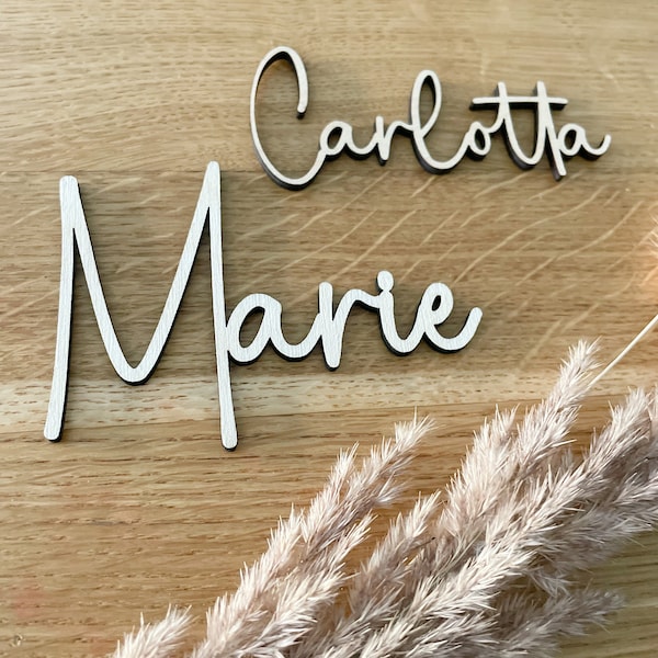 Personalisierter Schriftzug, Namensschild, Türschild, Holz, Geschenk, Geburt, Babyparty, Hochzeit, Gastgeschenk, Nachhaltig, Schriftzug