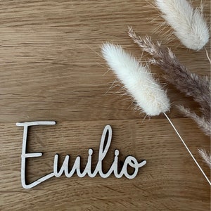 Personalized wooden lettering, name plate, wood, sustainable, gift, wedding image 2