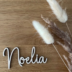 Personalisierter Schriftzug aus Holz, Namensschild, Holz, Nachhaltig, Geschenk, Hochzeit Bild 3