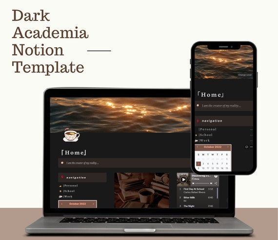 dark academia presentation template