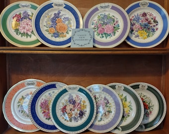 Royal Horticultural Society (RHS) Collector Commemorative Plates - Chelsea Flower Show - 5 years available 1981, 1990, '91, '93,' 95. Mint!