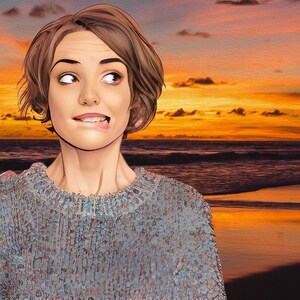 Portrait personnalisé de bande dessinée, portrait personnalisé, art mural personnalisé, oeuvre de couple personnalisée, cadeau de mariage, mari, femme, cadeau de fiançailles,