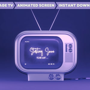 4x Retro/Vintage Theme Stream Screens | Stream Starting, Be Right Back, Stream Ending, Offline
