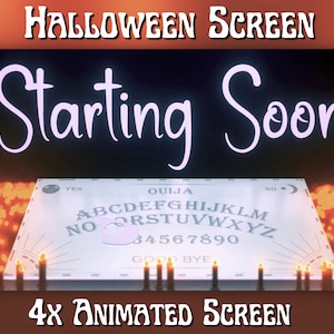 Animated Twitch Screen Goth Horror Stream Screen - Premade Screen - Twitch screens / Animated Starting soon / Stream ending / stream screens