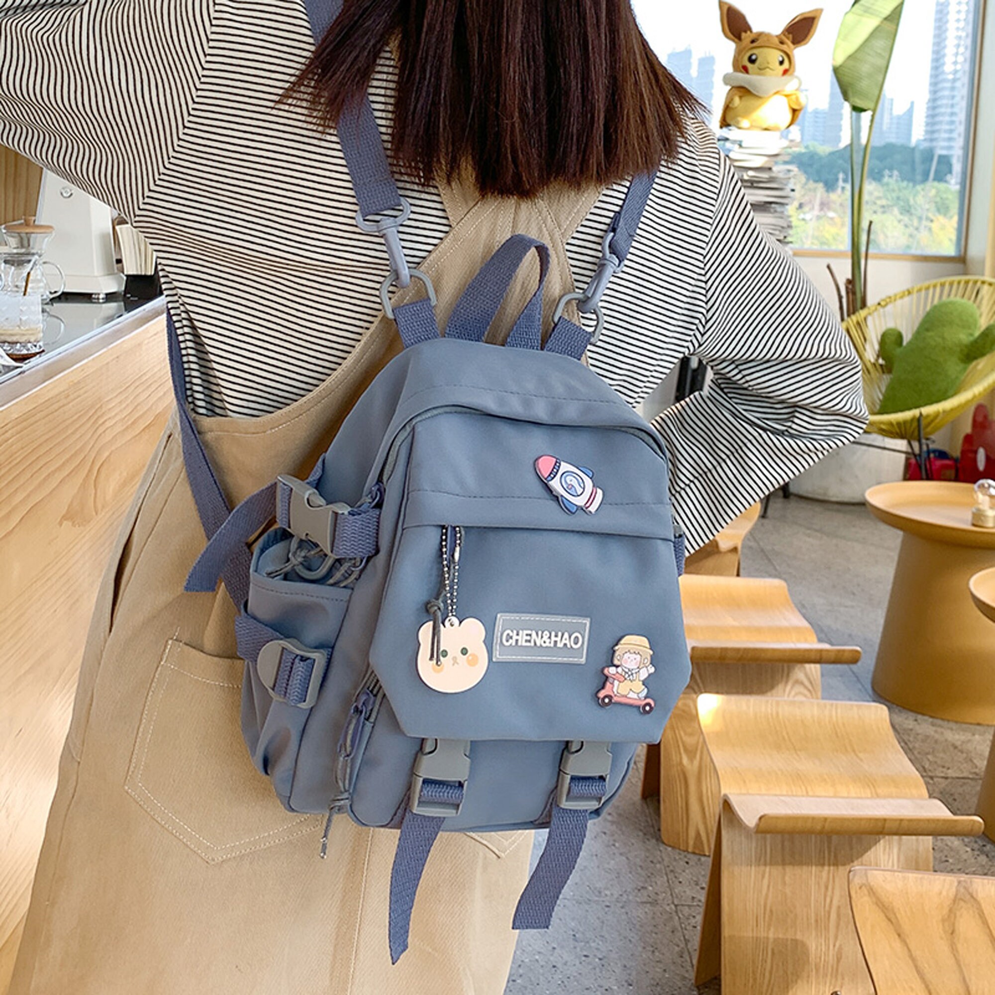 10 Multiple Style Canvas Small Mini Backpack Women 