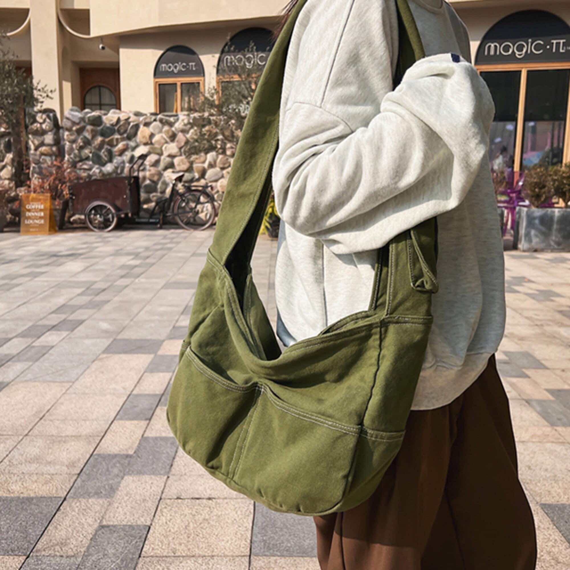 Hemp College Messenger Bag Satchel | Sustainable Shoulder Bag