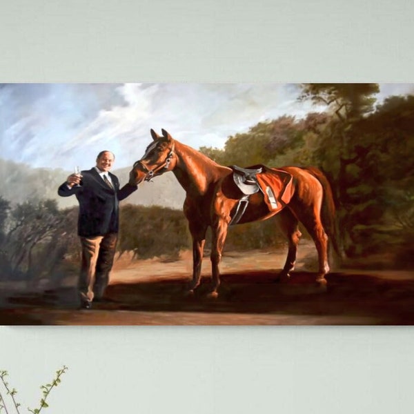 Tony Soprano Art Horse Etsy