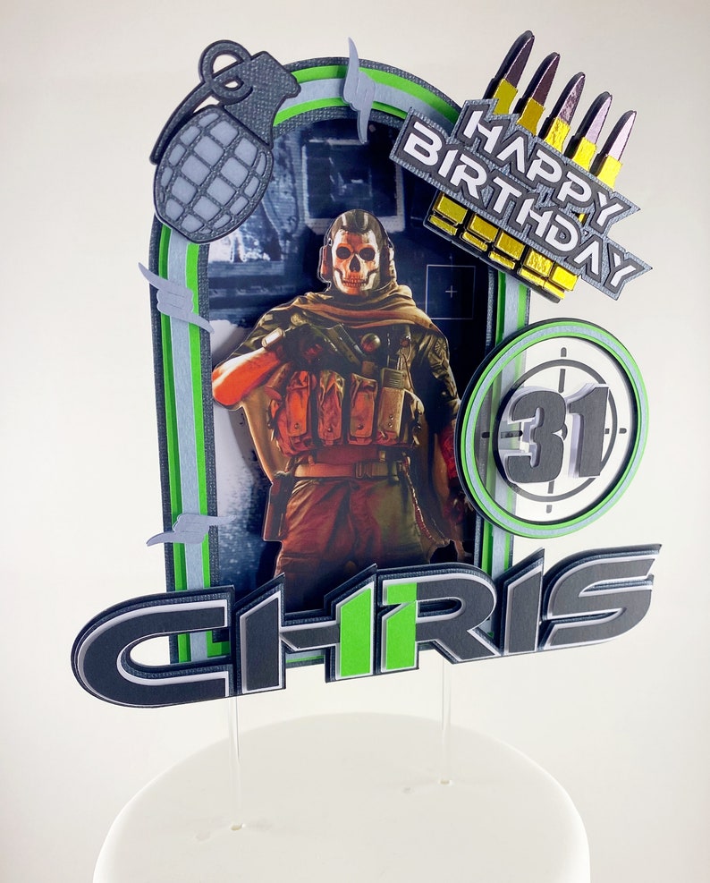 Call of Duty Customized Cake Topper - Etsy