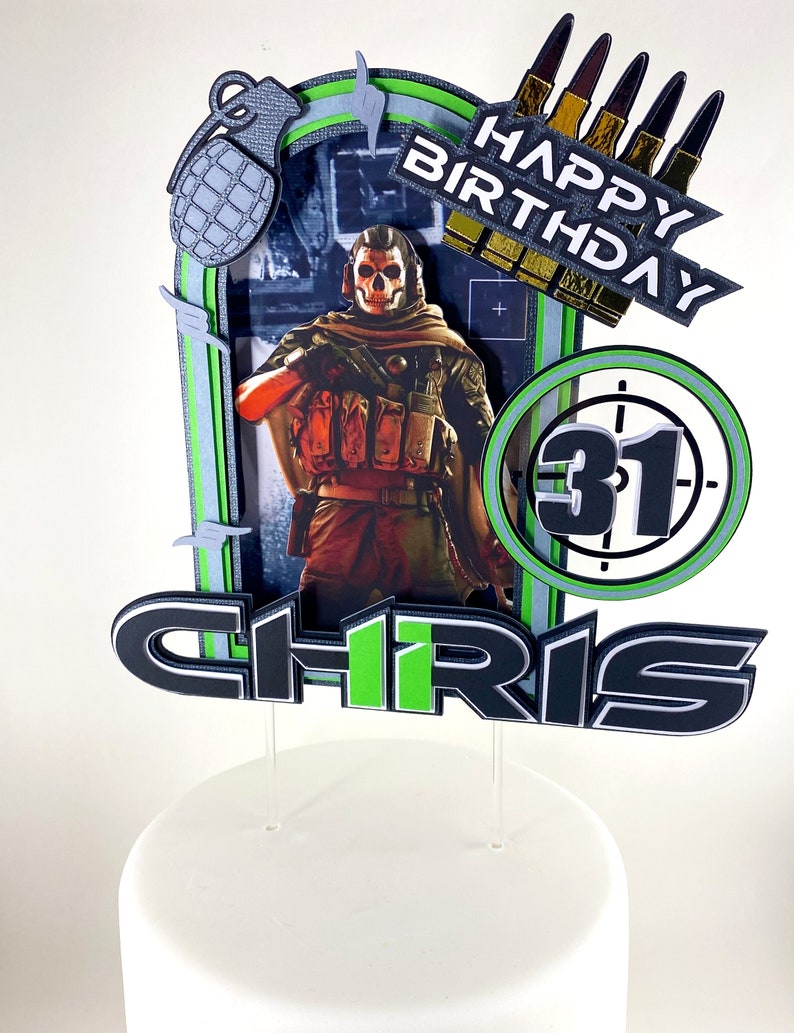 Call of Duty Customized Cake Topper - Etsy