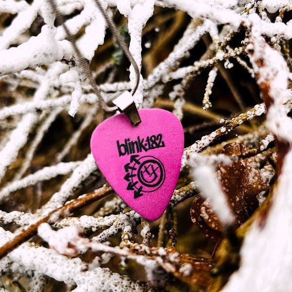 Blink-182 Plektrum-Halskette | Handgefertigt | Edelstahl