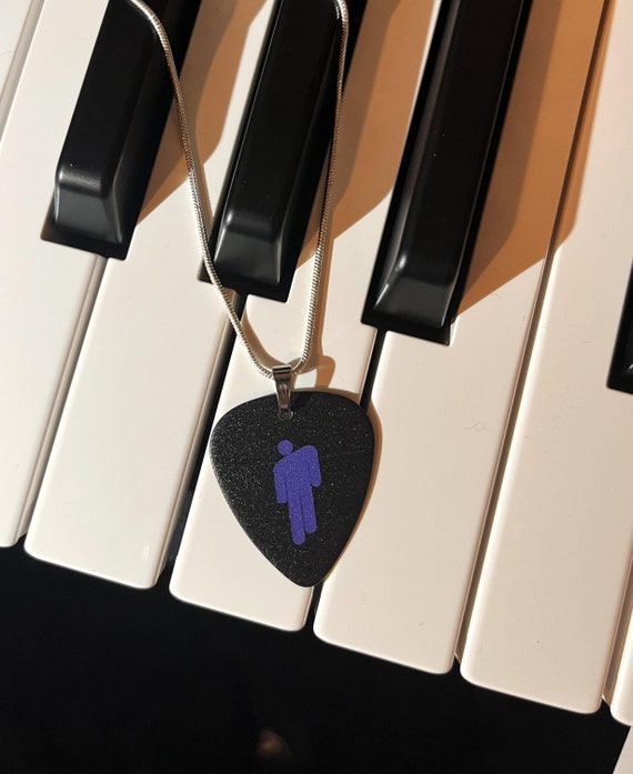 Billie Eilish | Guitar pick necklace | Blue and Green