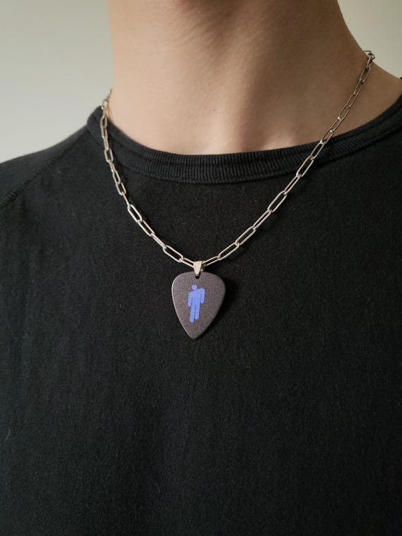 Billie Eilish | Guitar pick necklace | Blue and Green