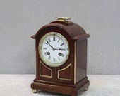 Antique French Mahogany Mantel Clock 1880s