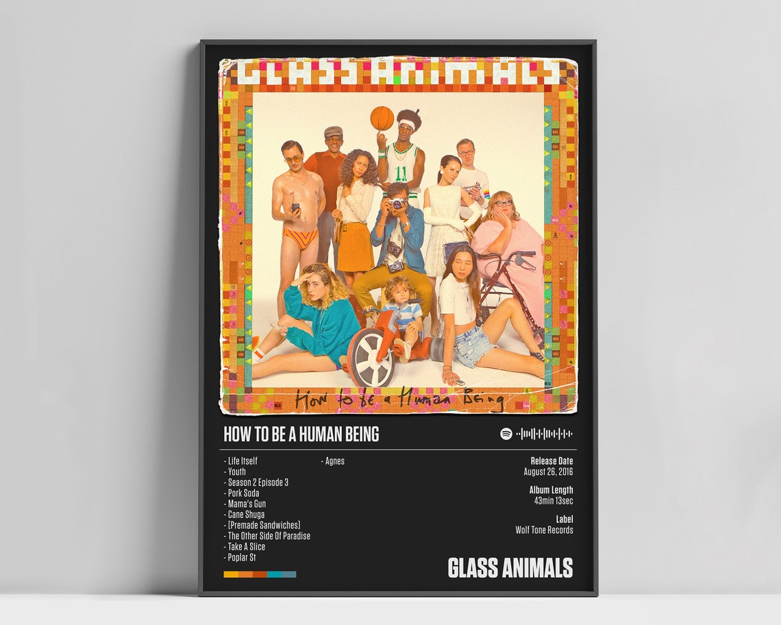 Glass Animals Poster How to Be a Human Being Poster Glass Etsy