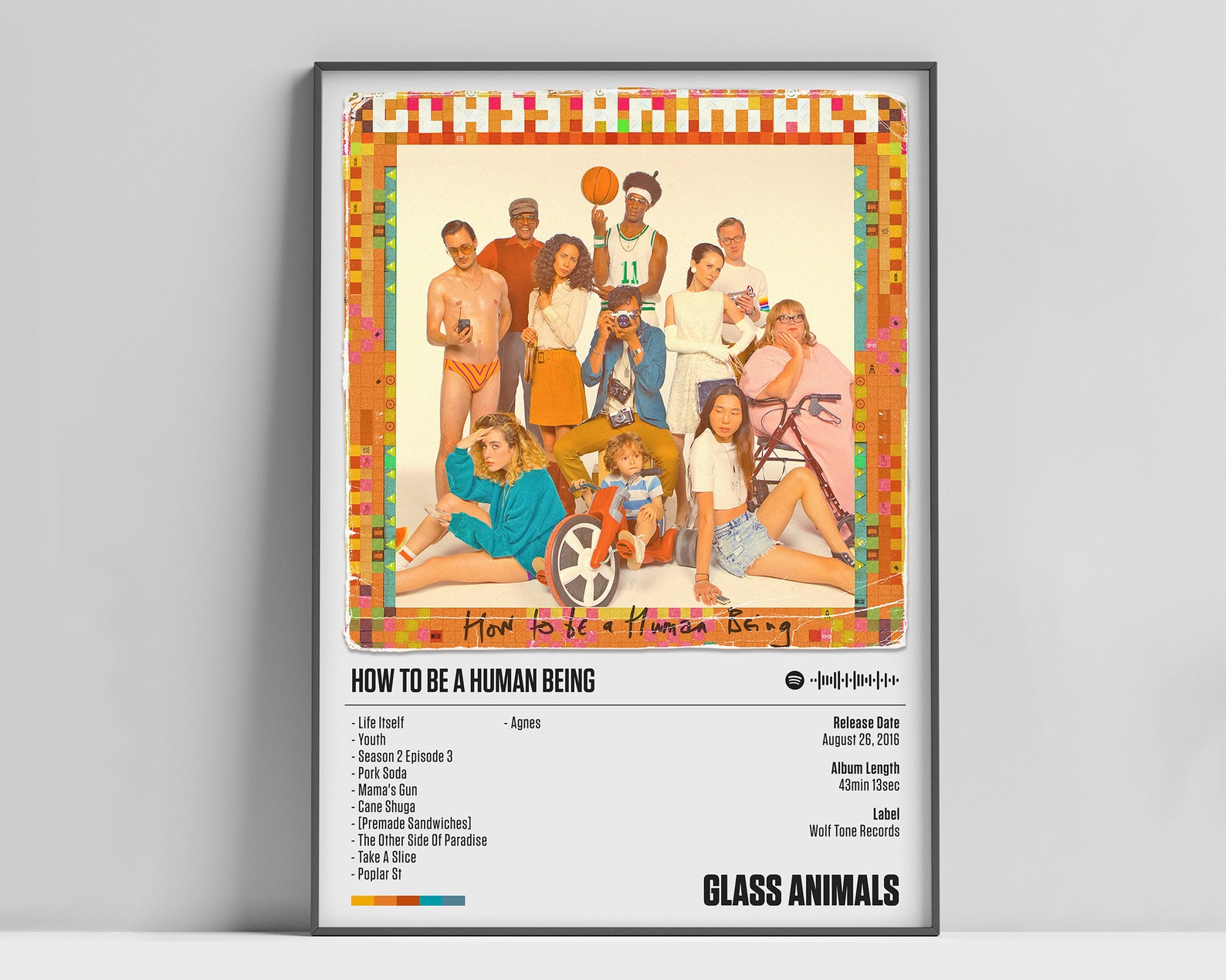 Glass Animals Poster How to Be a Human Being Poster Glass Etsy