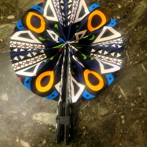 Wax and leather fan