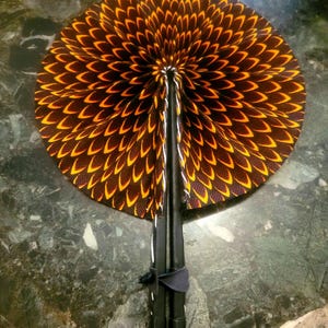 Wax and leather fan