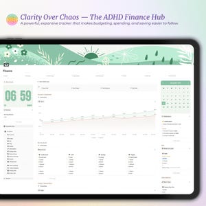 ADHD Notion Life Planner | ADHD Notion Template, ADHD Notion, Notion Dashboard, All in one Notion Template, Personal Planner for Notion afbeelding 9