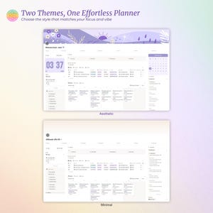 ADHD Notion Life Planner | ADHD Notion Template, ADHD Notion, Notion Dashboard, All in one Notion Template, Personal Planner for Notion afbeelding 6