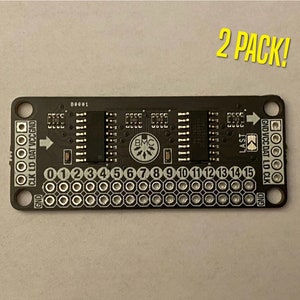 MUXIN-16, 16 digitala ingångar, skiftregister/multiplexer för Arduino/Teensy/ESP32 - 2-pack