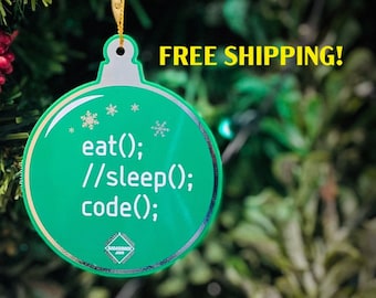 Adorno de placa de circuito, Adorno de programador, Decoración de ingeniero, Regalo geek, Regalo navideño de PCB, Regalo secreto de Papá Noel de oficina