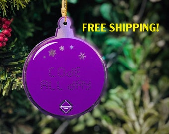 Adorno de placa de circuito, programador, ingeniero, regalo navideño geek, código todo el día, regalo secreto de Papá Noel en la oficina