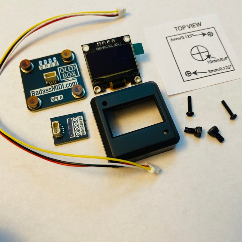 OLED BOX, 0.96 OLED Display With Mounting Case for Arduino/teensy/esp32 ...