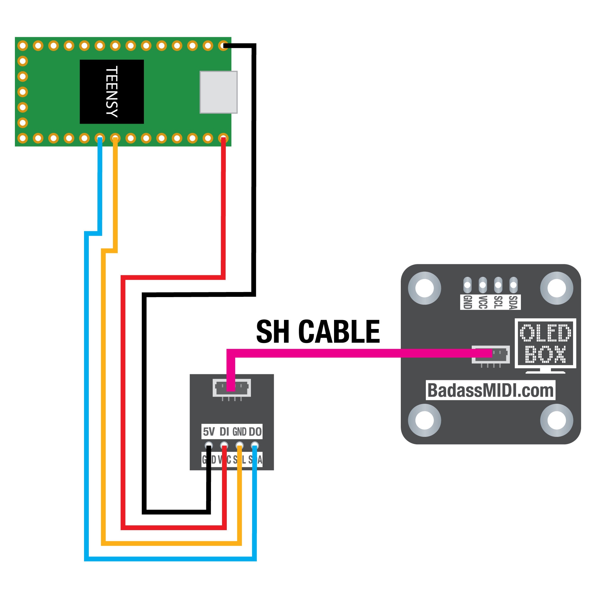 OLED BOX, 0.96 OLED Display With Mounting Case for Arduino/teensy/esp32 ...