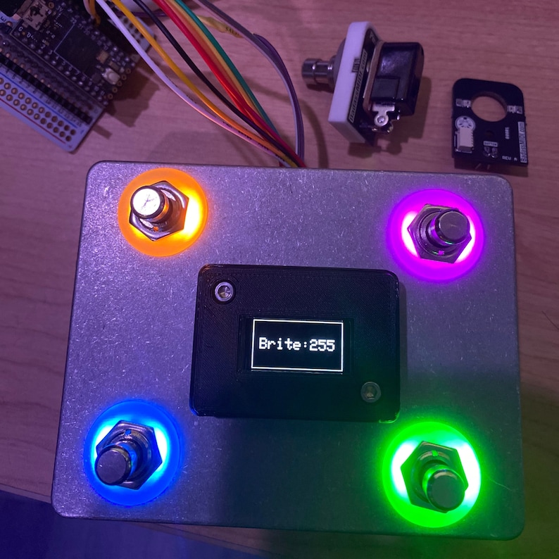 PixelStomp, Footswitch/NeoPixel Combo for Arduino/Teensy/ESP32 image 1