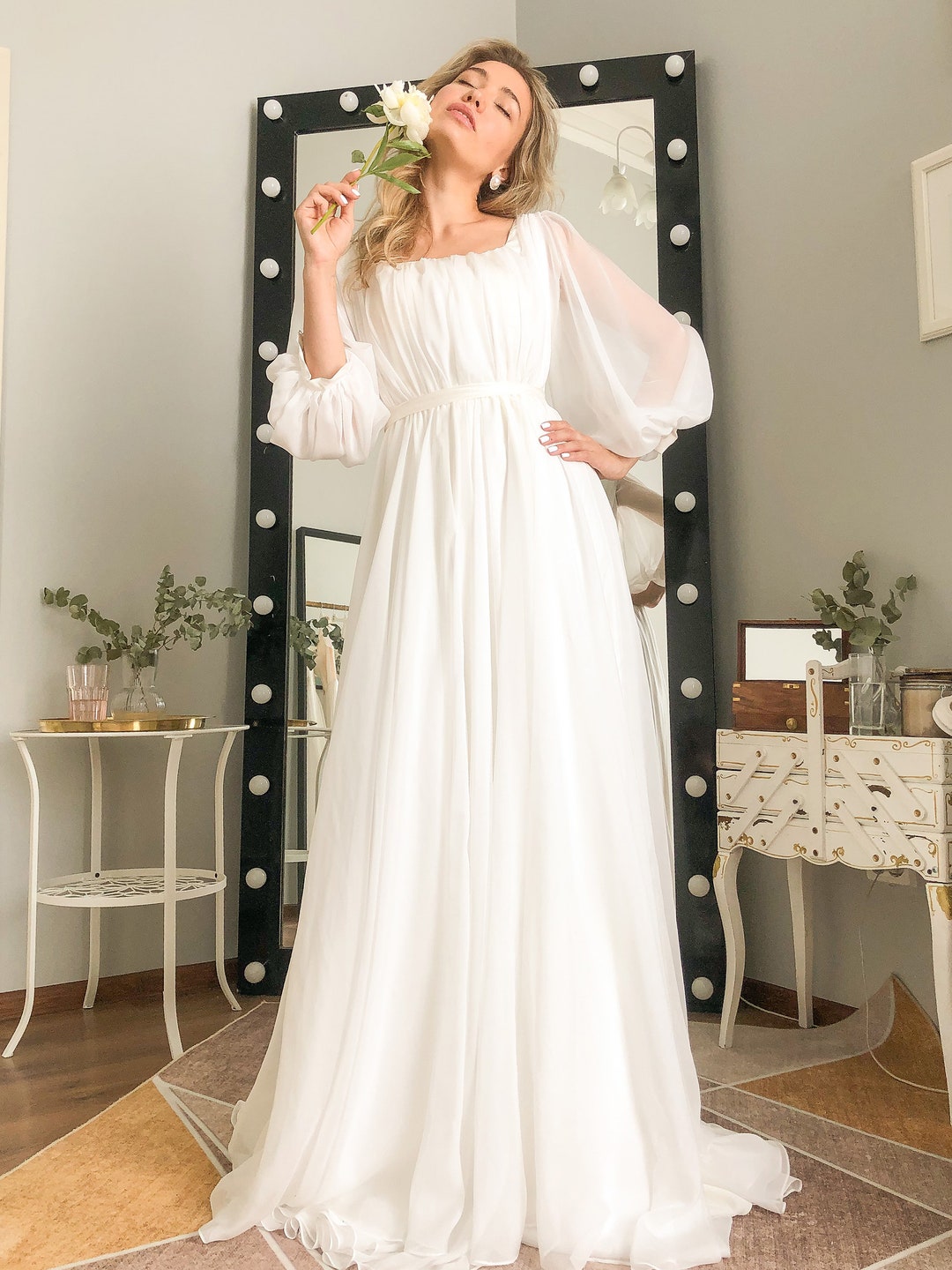 Minimalist Wedding Dress Simple Wedding Dress Modern Wedding Dress Boho Wedding Dress Modest Wedding Dress Unique Wedding Dress Etsy Canada