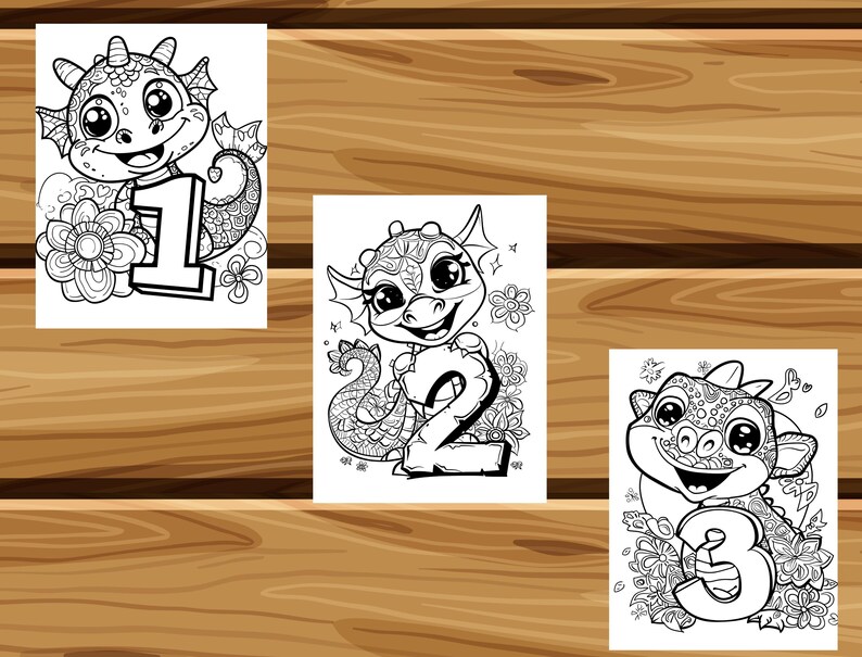 Dinosaur Alphabet Coloring Book for Kids, ABC & Numbers Printable PDF ...