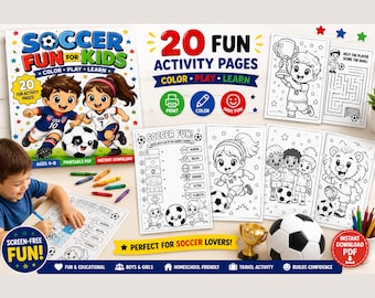 Fußball Malbuch für Kinder im Alter von 4-8 Spaß Fußball Aktivität Seiten für Jungen & Mädchen PDF
