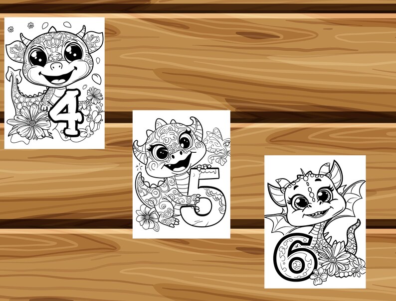 Dinosaur Alphabet Coloring Book for Kids, ABC & Numbers Printable PDF ...