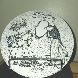 Nymolle Denmark Bjorn Wiinblad Decorative Plate Month of September 5.5&quot;
