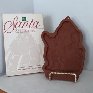 1992 Vintage Longaberger Cookie Mold - Santa Claus