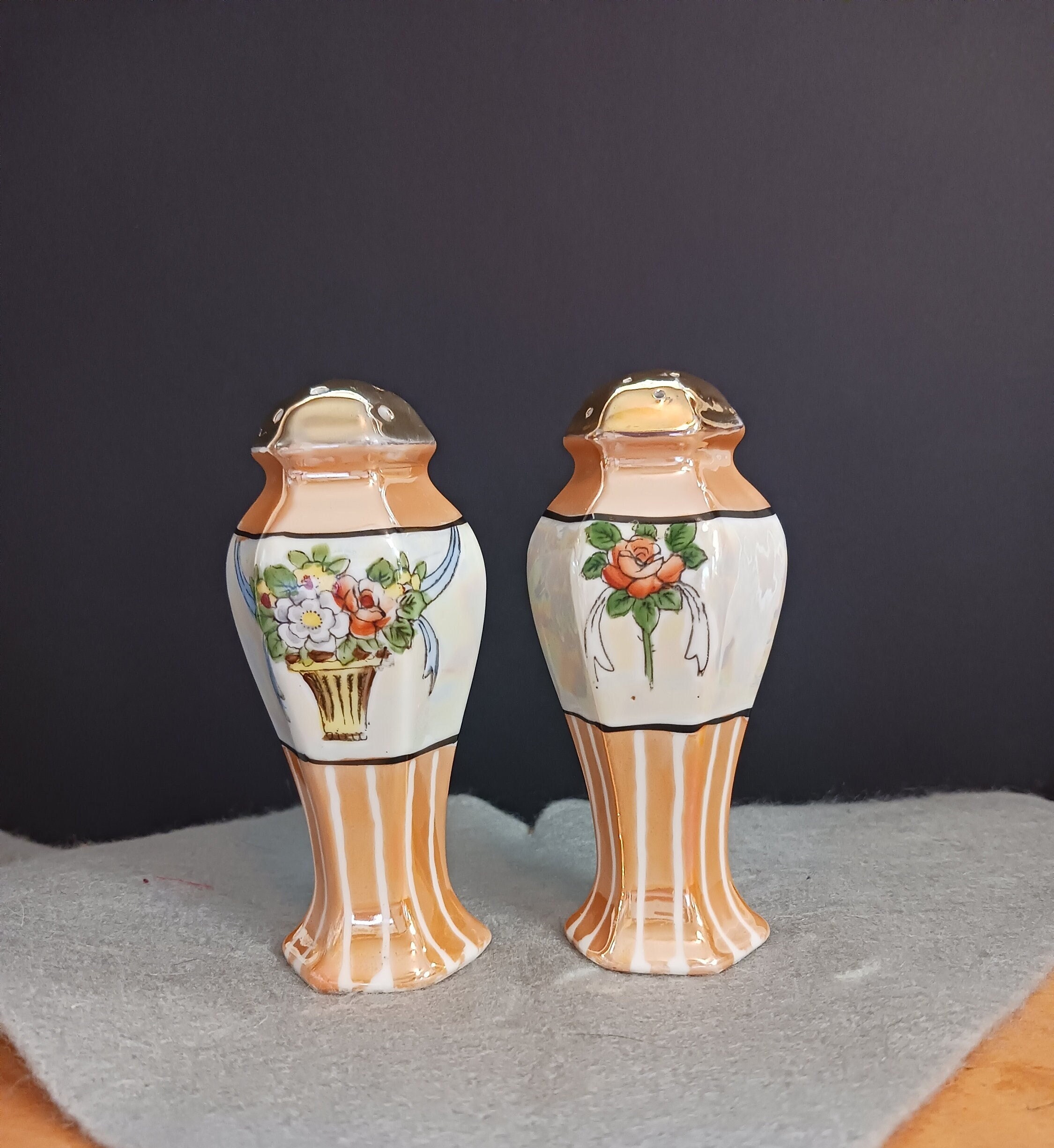 Japan Lusterware Salt Pepper - Etsy